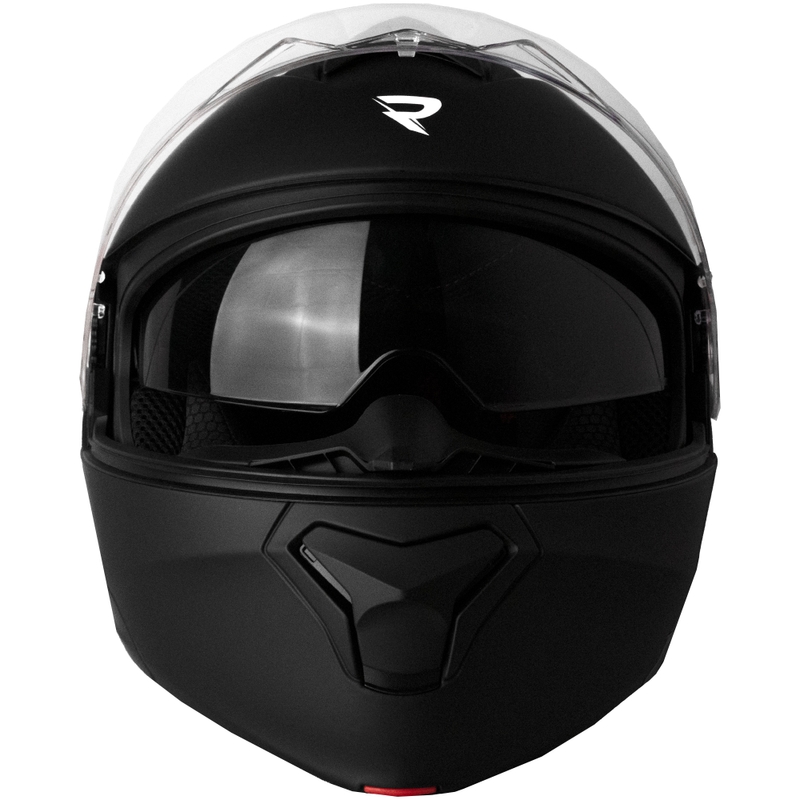 Casco da motocicletta apribile Street Racer Fury nero opaco