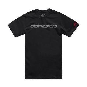 Maglietta Alpinestars Linear Wordmark 2.0 CSF nera-grigio-rossa