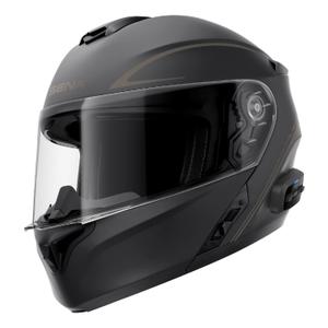 Casco moto apribile con termofissaggio SENA Outrush R nero opaco