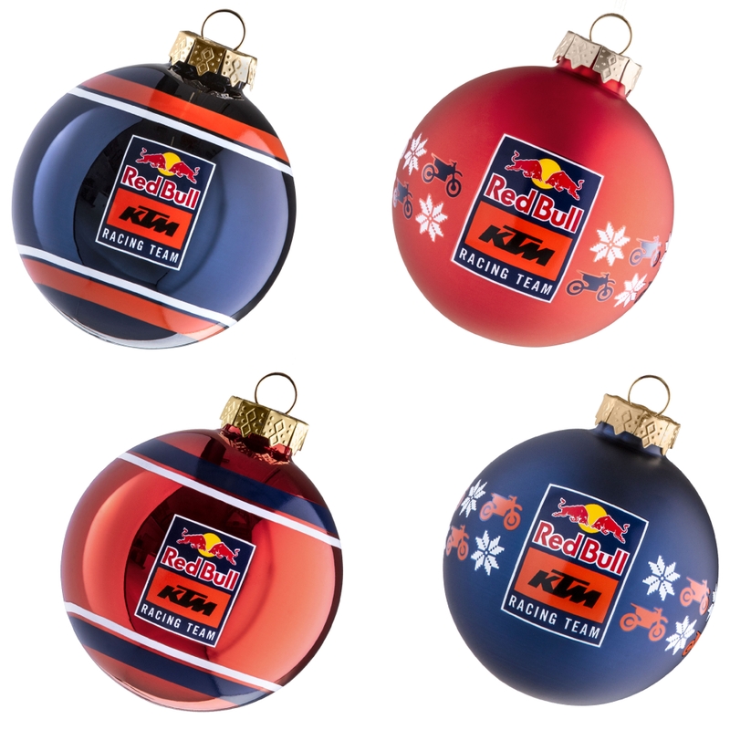 Fiaschette natalizie Red Bull KTM Set di decorazioni blu-arancione