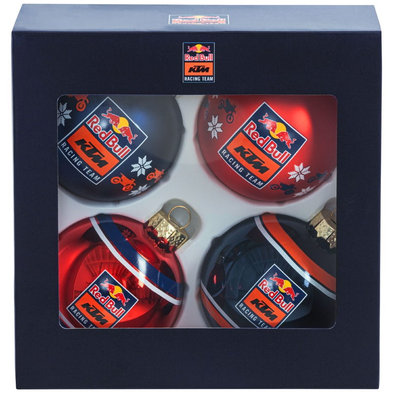 Fiaschette natalizie Red Bull KTM Set di decorazioni blu-arancione