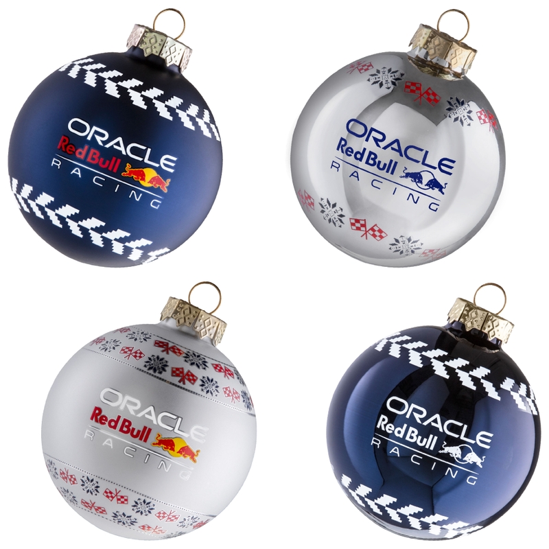 Addobbi natalizi Oracle Red Bull Racing blu-argento