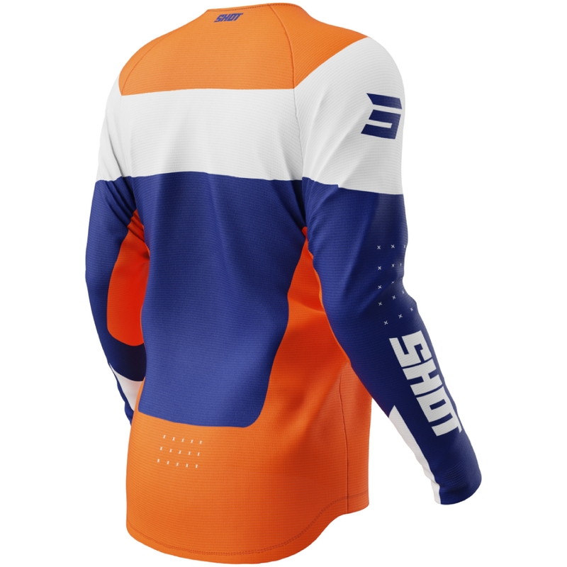 Maglia da motocross arancione per bambini Shot Draw League