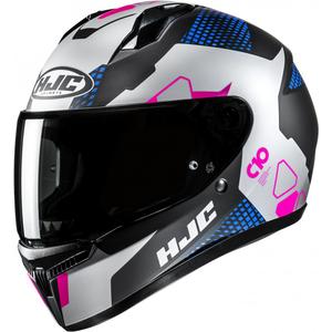 Casco moto integrale HJC C10 Aspa MC28SF Nero-Blu-Rosa-Argento