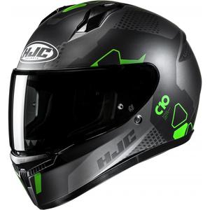 Casco moto integrale HJC C10 Aspa MC4SF nero-grigio-verde