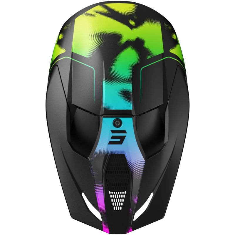 Casco motocross Shot Race Nitro nero opaco