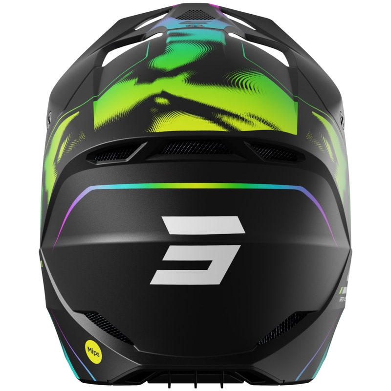 Casco motocross Shot Race Nitro nero opaco