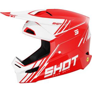 Casco motocross Shot Race Sprint rosso