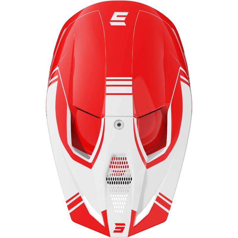 Casco motocross Shot Race Sprint rosso