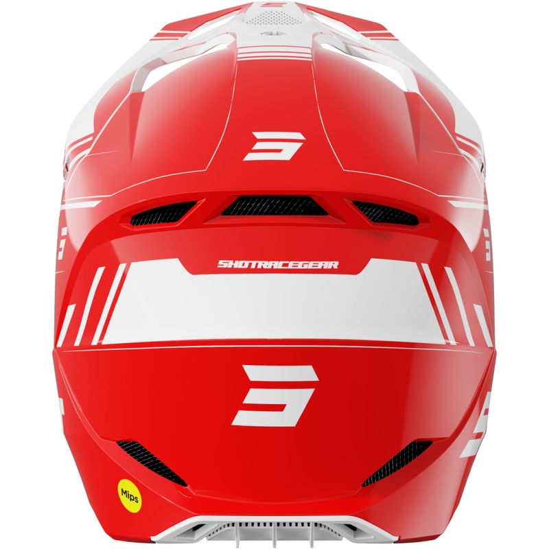 Casco motocross Shot Race Sprint rosso