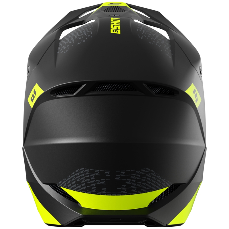 Casco motocross Shot Furious Draw giallo fluo