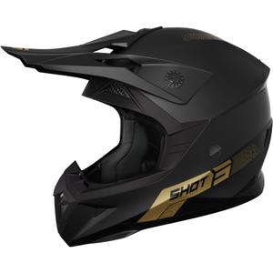 Casco motocross Shot Pulse Element oro opaco