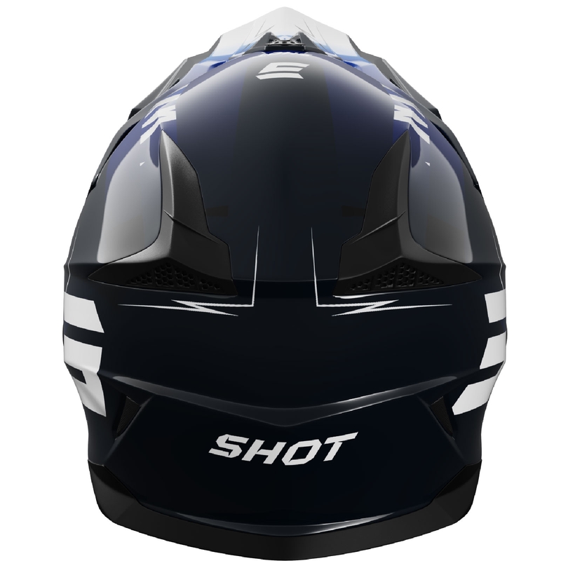 Casco motocross per bambini Shot Pulse X-Trem blu