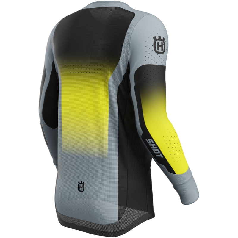 Maglia motocross Shot Aerolite HVA nero-grigio