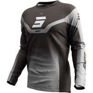Maglia motocross Shot Devo Blast nero-grigio