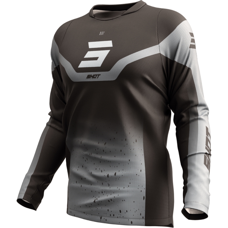 Maglia motocross Shot Devo Blast nero-grigio
