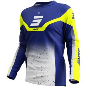 Maglia motocross Shot Devo Blast blu