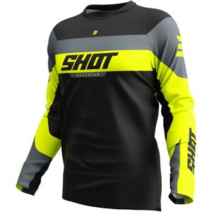 Maglia motocross Shot Devo League giallo fluo