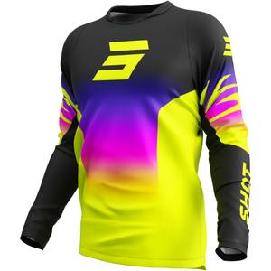 Maglia motocross Shot Devo X-Trem giallo fluo