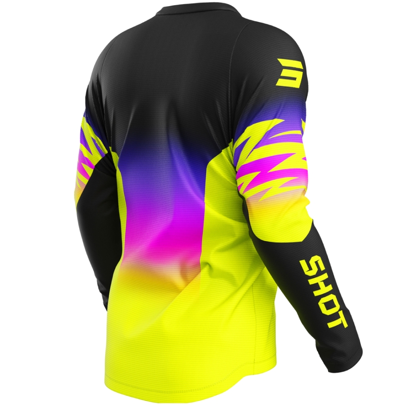 Maglia motocross Shot Devo X-Trem giallo fluo