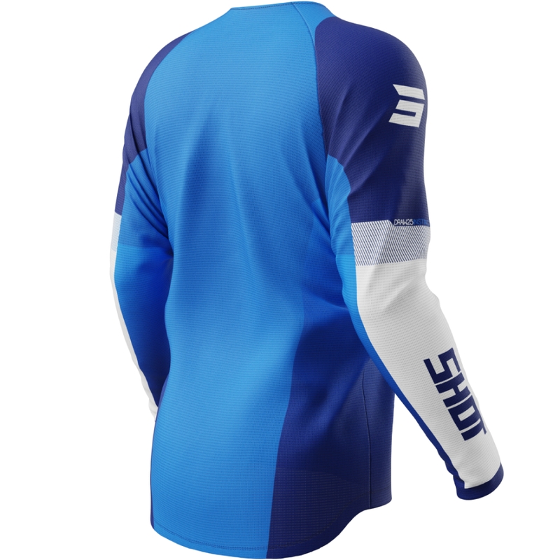 Maglia motocross Shot Draw Instinct blu