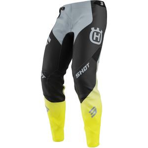 Pantaloni motocross Shot Aerolite HVA nero-grigio