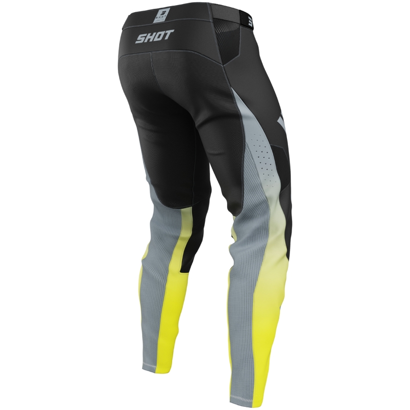 Pantaloni motocross Shot Aerolite HVA nero-grigio