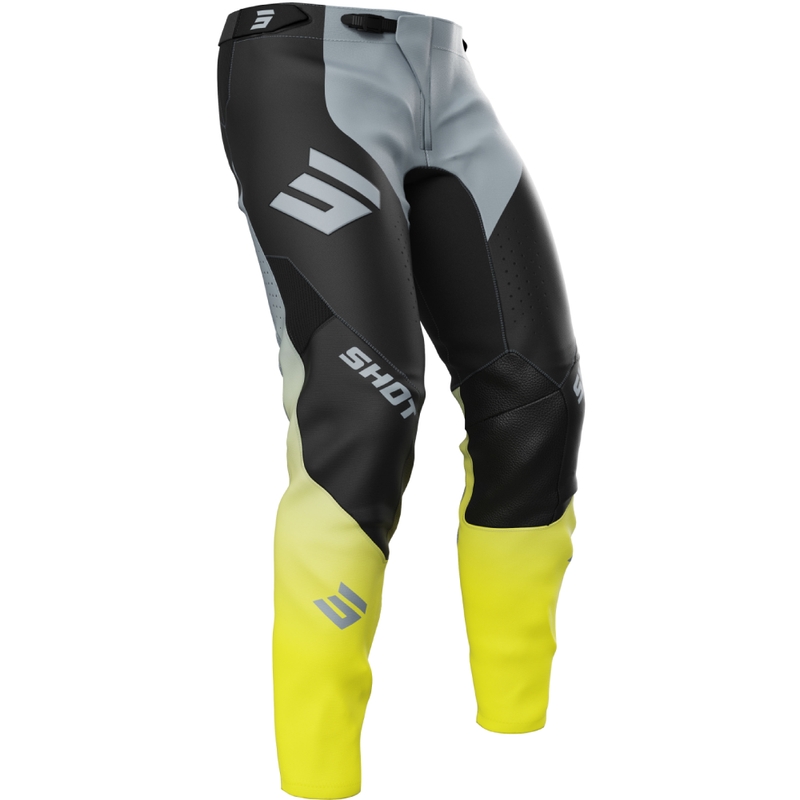 Pantaloni motocross Shot Aerolite HVA nero-grigio