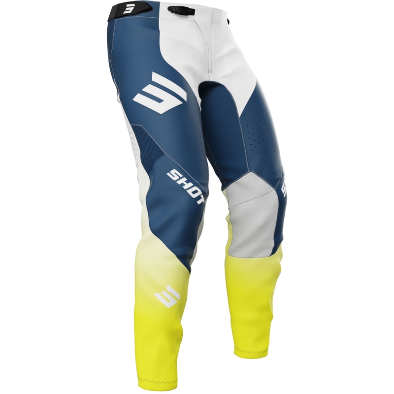 Pantaloni motocross Shot Aerolite HVA blu