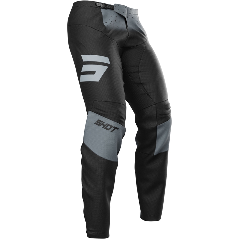 Pantaloni motocross Shot Devo Blast nero-grigio