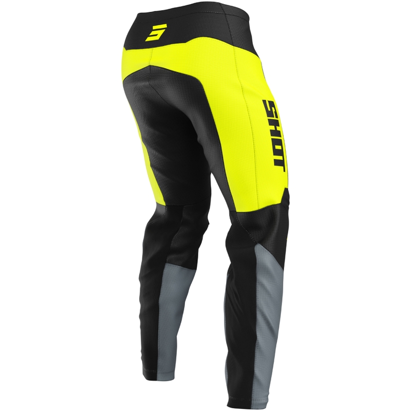 Pantaloni motocross Shot Devo League giallo fluo