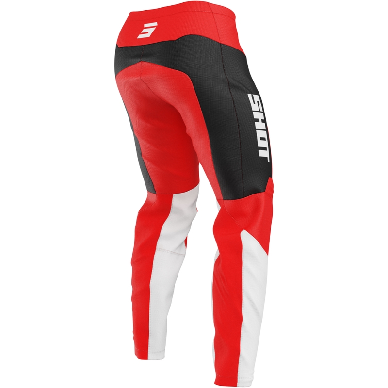 Pantaloni motocross Shot Devo League rossi