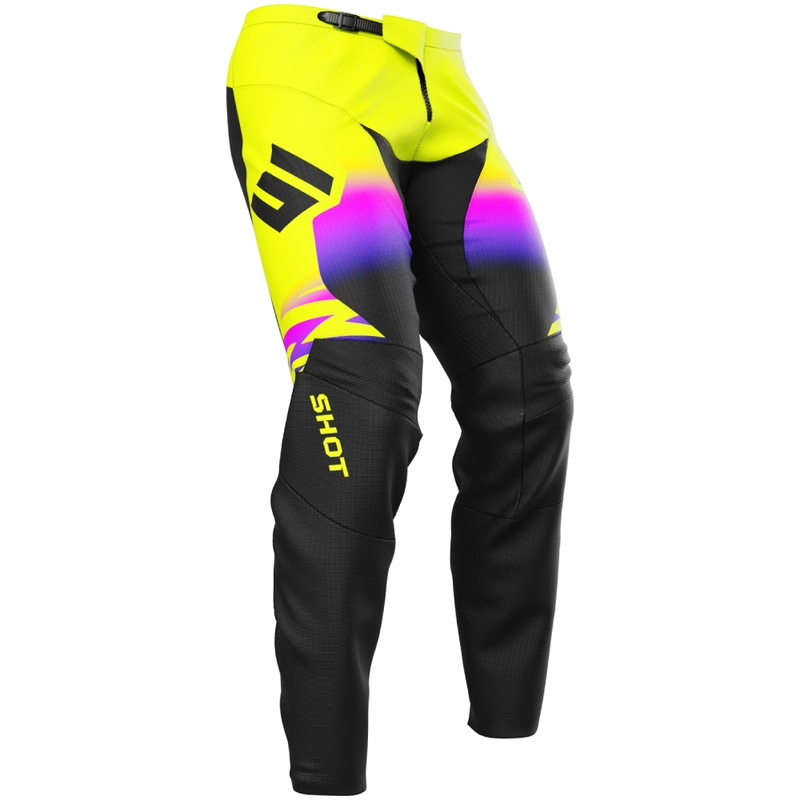 Pantaloni motocross Shot Devo X-Trem giallo fluo