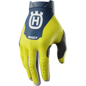 Guanti motocross Shot Lite HVA blu