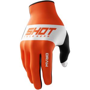 Guanti motocross Shot Draw Sky arancione