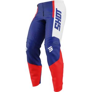 Pantaloni motocross per bambini Shot Draw League blu-rossi