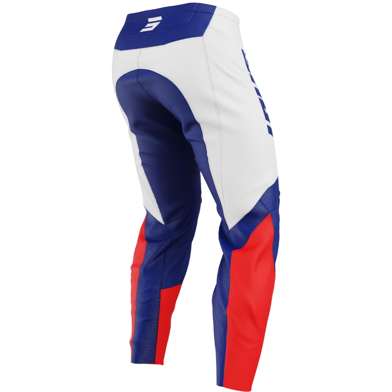 Pantaloni motocross per bambini Shot Draw League blu-rossi