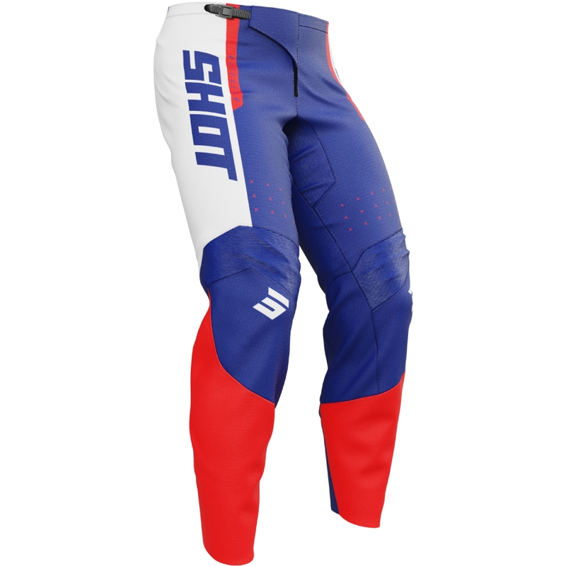 Pantaloni motocross per bambini Shot Draw League blu-rossi