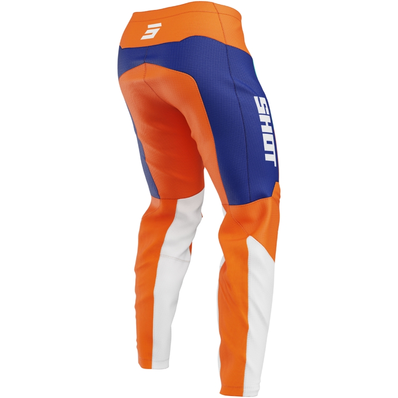 Pantaloni motocross Shot Draw League arancioni per bambini