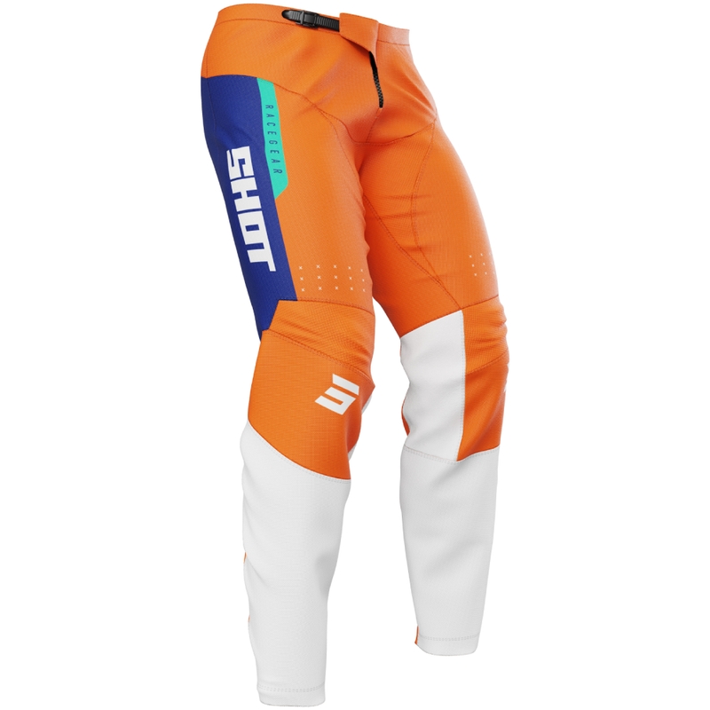 Pantaloni motocross Shot Draw League arancioni per bambini