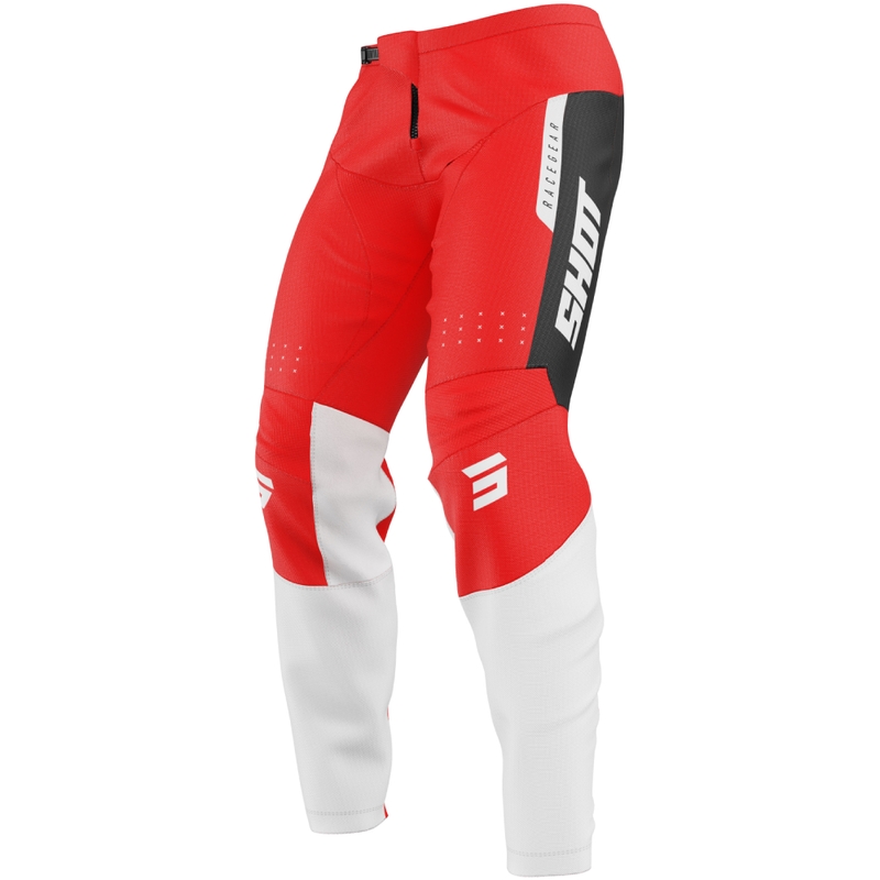 Pantaloni motocross rossi da bambino Shot Draw League