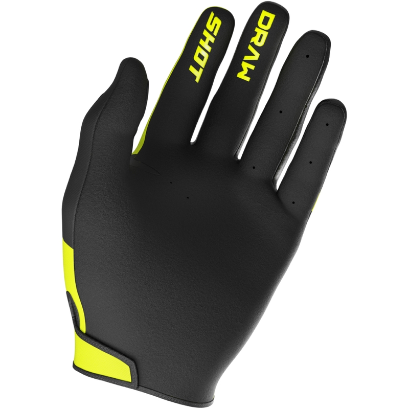 Guanti motocross bambino Shot Draw Sky giallo fluo