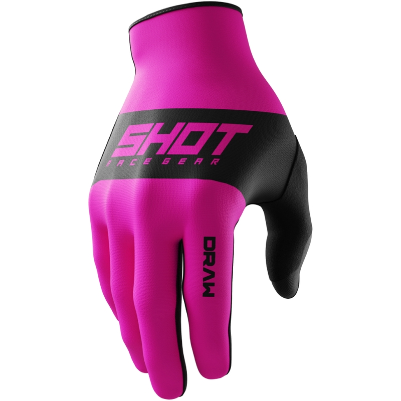 Guanti motocross per bambini Shot Draw Sky rosa