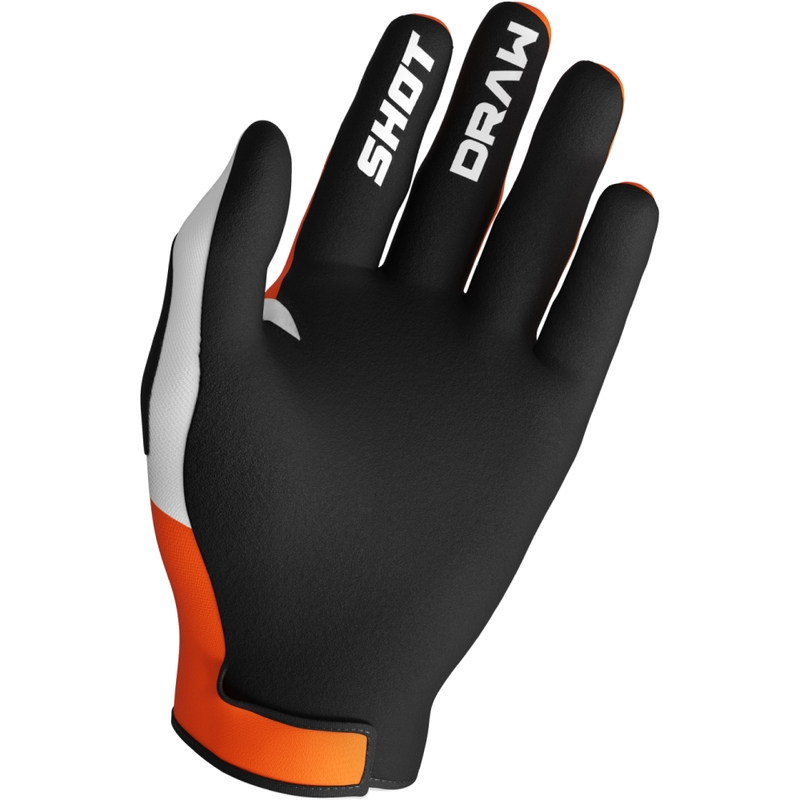 Guanti motocross per bambini Shot Draw Sky arancione