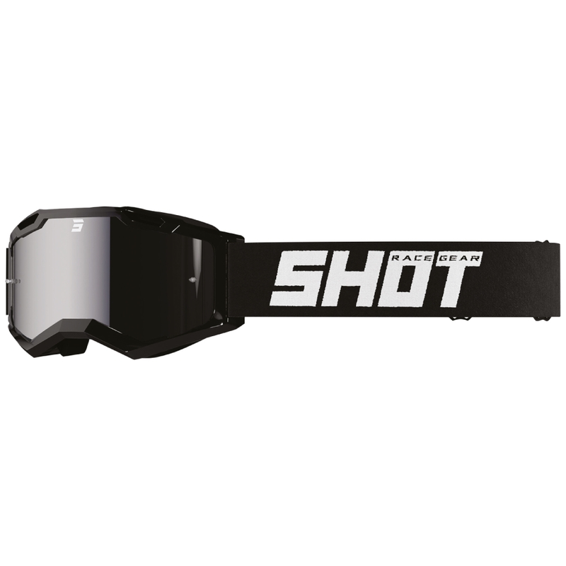 Occhiali motocross Shot Assault 2.0 Solid black con vetro iridium