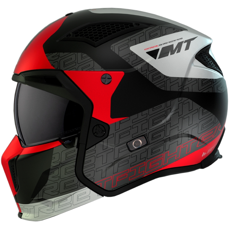 Casco aperto con maschera MT Streetfighter SV Totem B15 nero-grigio-bianco-rosso Saldi