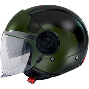 Casco moto aperto MT Viale SV S Beta A6 nero-verde