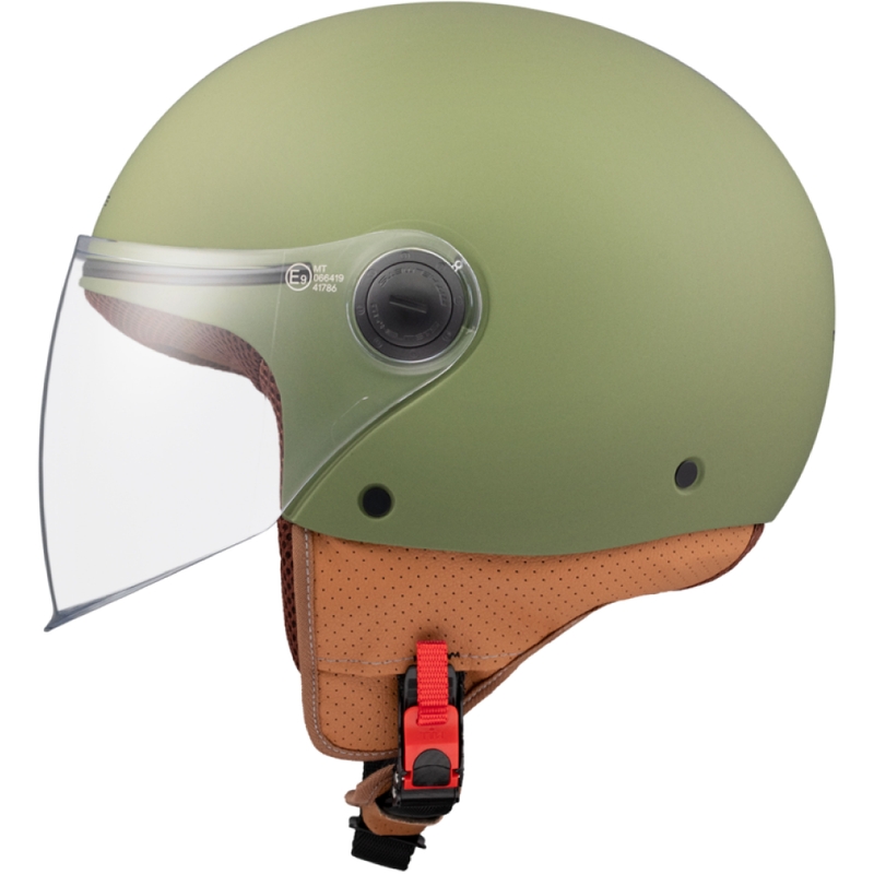 Casco Moto Aperto MT Street S Verde Opaco