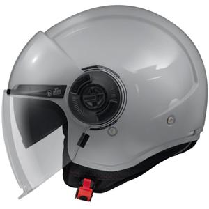 Casco moto aperto MT Viale SV S Grigio tinta unita lucido