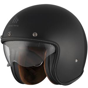 Casco moto aperto MT Le Mans 2 SV S SOLID A1 nero lucido